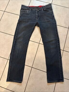 CORTIGIANI Luxury Italian Designer Y2K Men's Dark Wash Streetwear Jeans 34x30